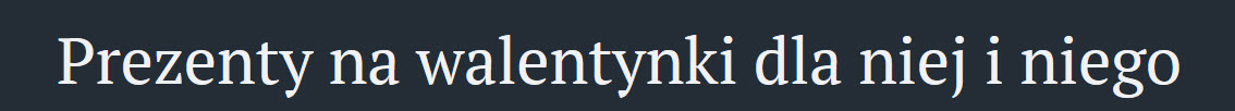 prezent dla niej, prezent dla niego